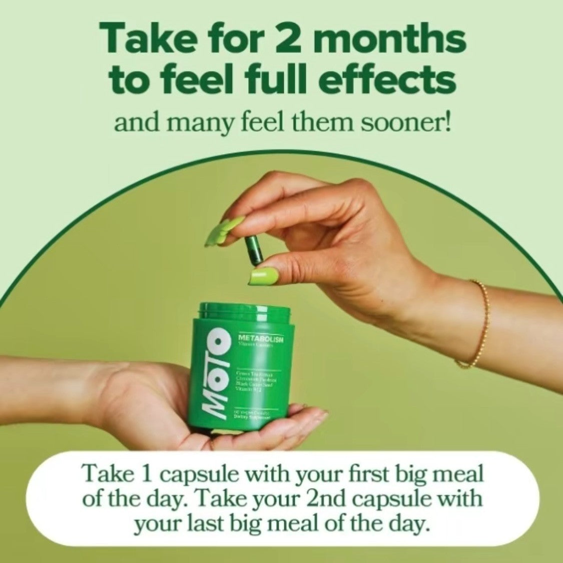 Revitalize Your Energy and Curb Cravings with MOTO Metabolism Boosting Capsules - 60 Count