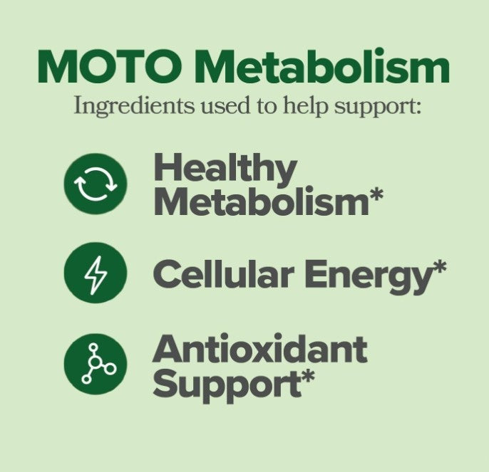 Revitalize Your Energy and Curb Cravings with MOTO Metabolism Boosting Capsules - 60 Count
