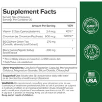 MOTO Metabolism Boosting Capsules - Enhance Energy, Curb Cravings, and Support Healthy Metabolism