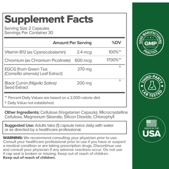 MOTO Metabolism Boosting Capsules - Enhance Energy, Curb Cravings, and Support Healthy Metabolism