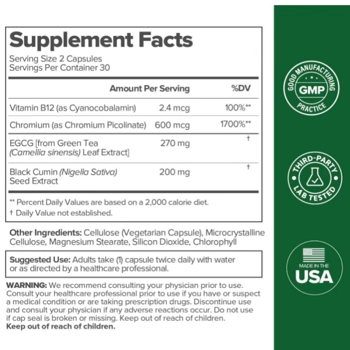 Revitalize Your Energy and Curb Cravings with MOTO Metabolism Boosting Capsules - 60 Count